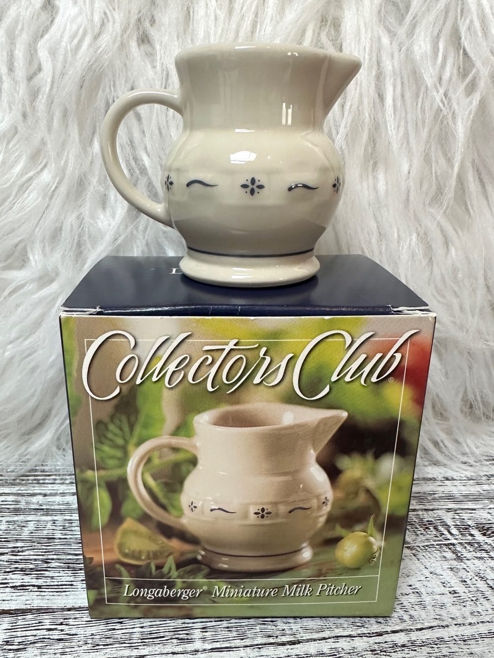 Longaberger Collectors Club Miniature Milk Pitcher New in Box